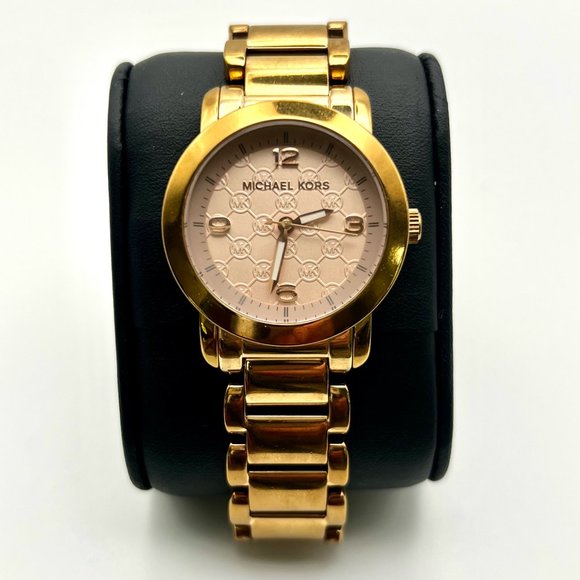 MICHAEL KORS Runway MK3159 Rose Gold Extra Links Ladies Watch Working main image 6